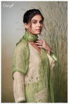 Emiliana 2655 By Ganga Embroidery Printed Linen Dress Material Wholesale Shop In Surat